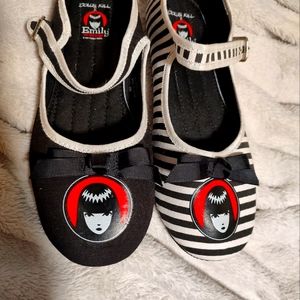 Dollskill x Emily the strange ballet flats